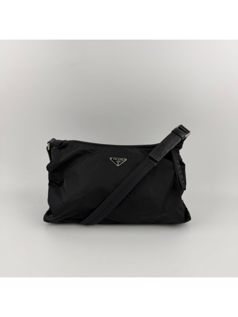 Prada Shoulder Bag Black Nylon Vintage - Picture 4 of 15